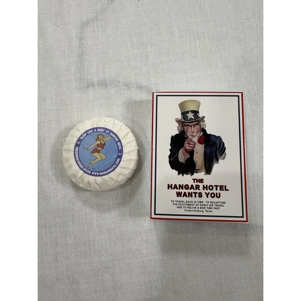 The Hangar Hotel located in Fredericksburg, Texas Collectible Set Of Body Soaps